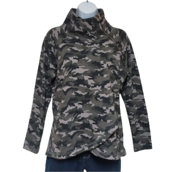 🌹Duffield Lane Camo Winter Top sz S - Picture 1 of 6